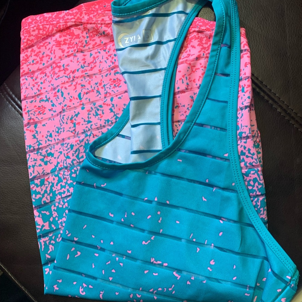 Tank from Zyia! Pink, blue colors- perfect for any outfit!